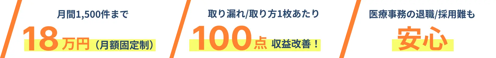 レセプト代行3つの特徴